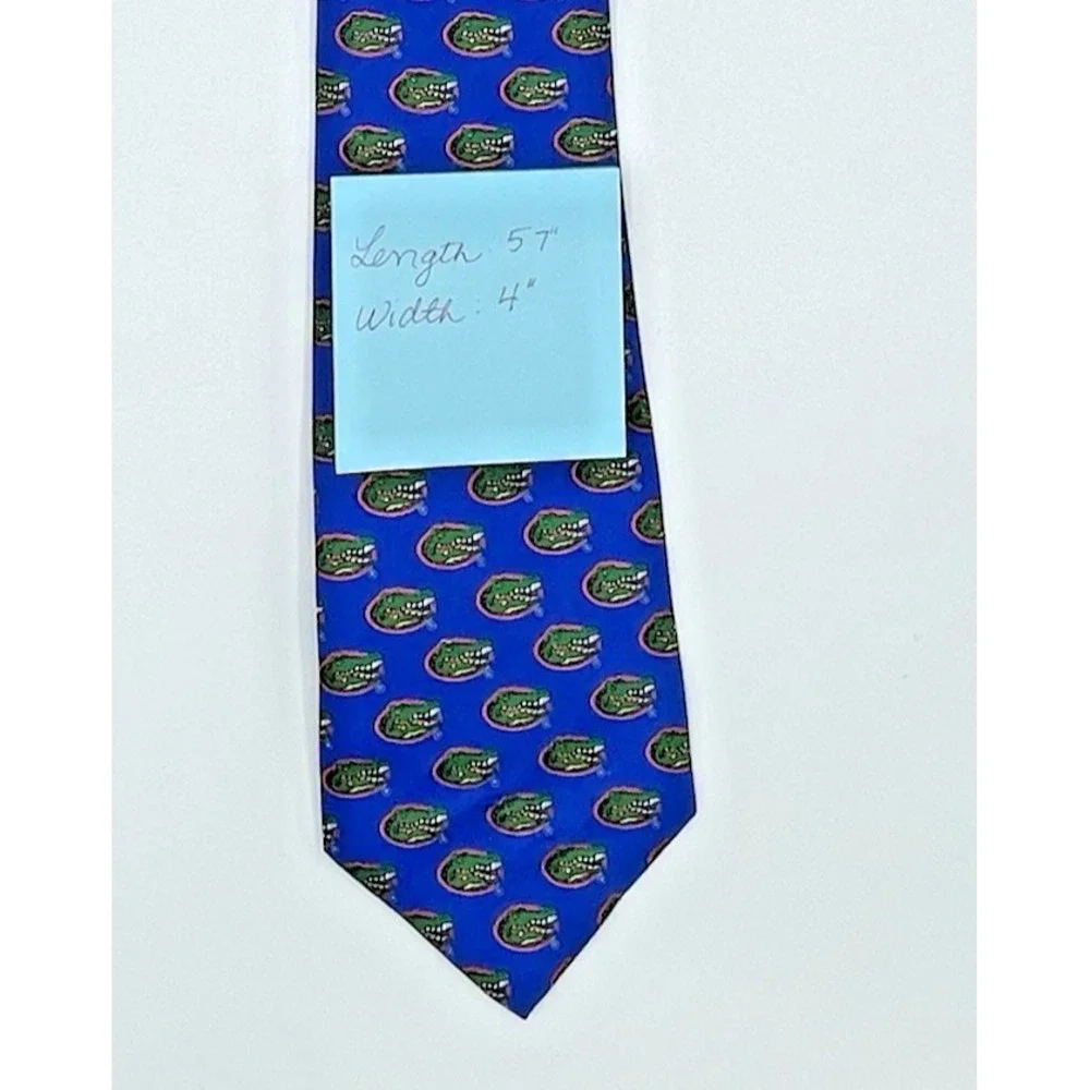 Florida Gators Silk Tie Blue Logo All Over Print Eagles‎ Wings Mens